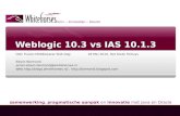 OGH Weblogic 10.3 vs IAS 10.1.3