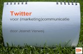 Twitter voor marketing communicatie