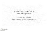 Hoe doe je open data in Almere?