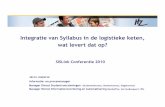 SISLink10 - Integratie van Syllabus in de logistieke keten: wat levert dat op? - Jacco Jasperse (Hogeschool Zeeland)