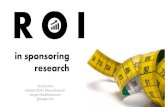 Blauw Research: ROI van Sponsoring - Presentatie Sponsoring Seminar Sponsor Tribune