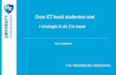 Onze ICT boeit studenten niet, I-strategie in de 21e eeuw - Jacco Jasperse - OWD14