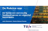 De Rubrics-app: de kunst van eenvoudig feedback geven en objectief beoordelen - Joris Remmers, Sonia Gomez - OWD14