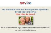 Evaluatie managementsysteem / directiebeoordeling: hoe plan ik die? (stap 1)