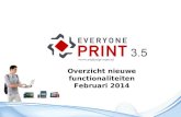 EveryonePrint 3.5 functionaliteiten - NL