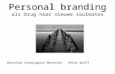 Workshop personal branding (Vormingplus Mechelen)