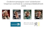 20091124 Ouderencampagne voor luisterlezen - Luisterpunt en de Vlaamse overheid