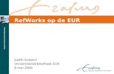 RefWorks op de EUR