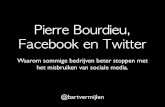 Pierre Bourdieu, Facebook en Twitter