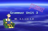 Grammatica unit 3 klas 1