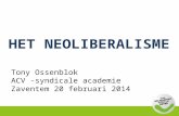 Concurrentie en neoliberalisme: de analyse