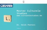 Heidi Peeters - Master Culturele Studies