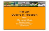 The role of parents in sports (Dutch)