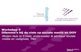 Workshop 4 dilemma's bij de visie op sociale media en oov #md12