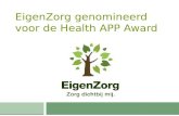EigenZorg App genomineerd voor Health App Award 2014