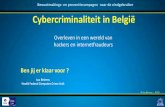 20140126 Cybercriminaliteit in België : overleven in een wereld van hackers en internetfraudeurs