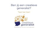 Ben jij een creatieve generalist? Doe de test!