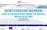 Ge¯ntegreerd werken:  over ICT, bedrijfssoftware (ERP/CRM) en sociale media in de kmo