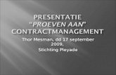 Presentatie Contractmanagement Pleyade Dd 170909