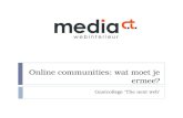Online Communities: Wat moet je ermee?