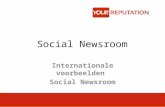 Internationale voorbeelden social newsroom