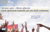 Haal optimale waarde uit uw SAP software - Overheidsdag 2012