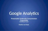 Google Analytics presentatie Onderwijs Consumenten Organisatie