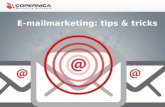 E-mailmarketing tips & tricks - productdemonstratie Travel & Leisure