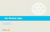 De Rotary App - presentatie D1550 District Infodag 4-10-2014
