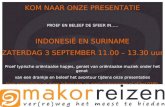 Presentatie Indonesië en Suriname 3 september 2011