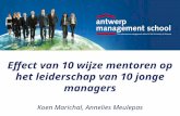 Effect Van 10 Wijze Mentors Op Leiderschap Van 10 Jonge Managers
