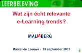 Malmberg, relevante e-Learning trends, 19-09-2013