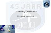 HC Waddinxveen coachavond zaalhockey 2013