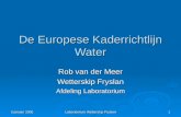 Kaderrichtlijn Water Voor Laboratoria