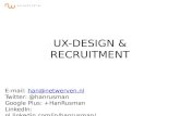 UX Design & Recruitment
