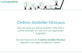 Online ambitie niveaus