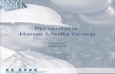Presentatie Hanze Media Groep