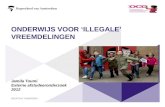 OCO: Rechtspositie onrechtmatige verblijvende vreemdelingen in het onderwijs in Amsterdam