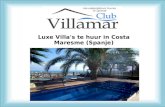 Luxe Villa's te huur in Costa Maresme (Spanje)
