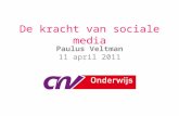 20110411 CNV Onderwijs - De kracht van sociale media