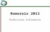 Romereis 2013 algemene informatie