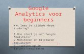 Google Analytics training voor beginners