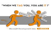 ORDINA BUZZ -  When we TAG you - you are IT ! - Microsoft Development Jobs