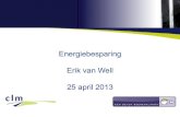Presentatie energiebesparing erik van well 25 april 2013