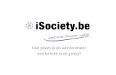 iSociety :Hoe Plaats Ik Een Bericht