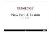 Columbusreis New York - Boston, introductie 11 mei 2014