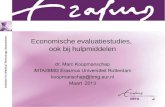 Economische evaluatiestudies, ook bij hulpmiddelen (Zorgtotaal 2013)