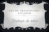 Ley de transito del ecuador