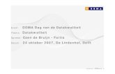 DDMA 24 oktober 2007 Fortis over Datakwaliteit
