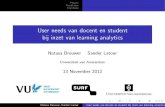 OWD2012 - 2,3 - Studiesucces verhogen met learning analytics - Natasa Brouwer & Sander Latour